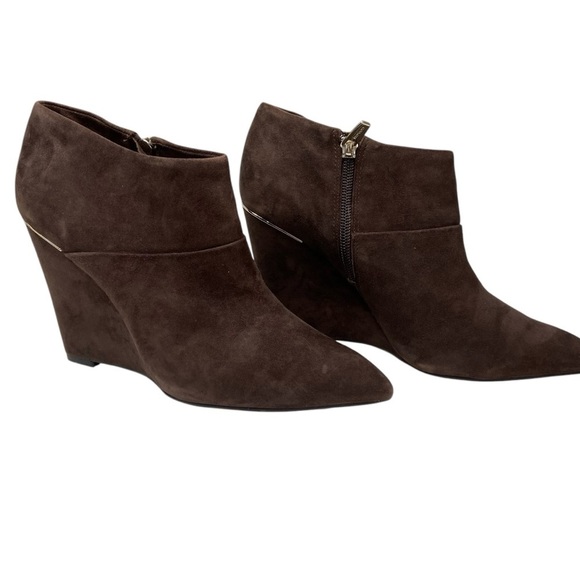 Coach Oakdale Women's Leather Pointed Ankle Booties, Chestnut 8.5 Fall Classic - Picture 2 of 13
